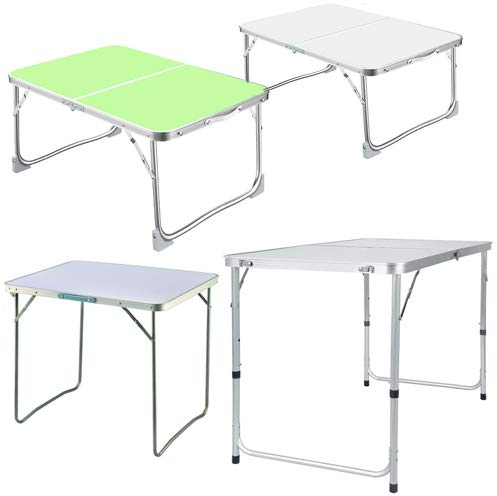 Table de Camping Pliante avec poignée de Transport, Table de Pique-Nique Pliable en Aluminium pour extérieur, intérieur, Cuisine, Jardin, fête, Barbecue, Table de Pique-Nique