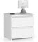 AKORD | Kommode Set 2 Schubladen Sideboard Mehrzweckschrank Schrank | Schreibtisch | ecktisch | Eck Schreibtisch für Home Office | Einfache Montage | 40x40x35 | Weiß