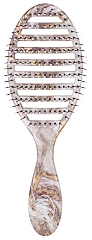 WetBrush Speed Dry Detangler mit hitzebeständigen Heatflex-Borsten und offenem Belüftungsdesign, um das Haar schneller zu trocknen, für alle Haartypen, Metallic Marble Collection, Bronze