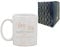 Personalised Printed Hot Drinks Coffee Tea Mug with You & Me, Together Forever Design, Gift Boxed, Personalise with Any Message for Valentines, Anniversaries
