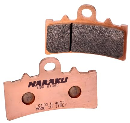 Bremsbeläge Naraku Sinter, vorn für KTM Duke, RC 125, 200, 390 | Bremsklötze/Bremsbelagsatz Vorderseite, Maße 69,4 × 45 × 8,6 mm; Sintermetall mit KBA-Freigabe, Sichtprüfung vor Kauf nötig