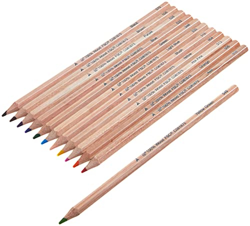 Amazon Aware FSC-zertifiziertem holzummantelte Buntstifte, vorgespitzt, 12er-Pack