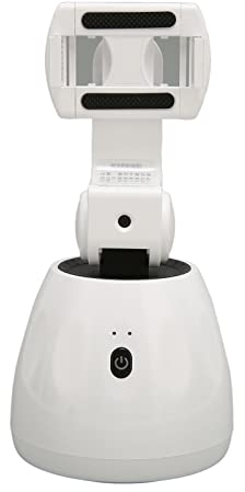 Asixxsix Auto Face Tracking Stativ-Handyhalter, 360-Grad-Drehung Smart Motion Tracking-Telefon-Kamerahalterung mit 1/4-Zoll-Schraubgewinde, Kamerahalterung, Selfie-Stick,