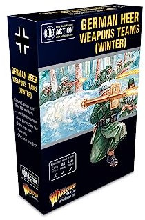 Warlord Games Equipos alemanes de Armas Heer (Invierno) – Miniaturas a Escala de 28 mm para acción de Pernos miniaturas Altamente detalladas de la Segunda Guerra Mundial para Juegos de Guerra de Mesa