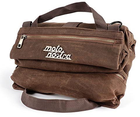 MOTO NOSTRA Werkzeugtasche braun ohne Werkzeug universal kompatibel für Vespa VNB, VBB, Rally, Sprint, Lambretta, Scooter, Roller