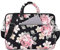 Hixingo Laptop Sleeve Case 13 14 15 inch, Waterproof Durable Floral Pattern Laptop Computer Bag Cover with Handle for Men and Women Easy To Clean for Laptops Protective Cover (15 inch,Black 3)
