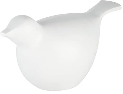 EGLO LIVING Osterdeko Huhn Marovato, Hühner Deko Figur Ostern, Frühlingsdeko minimalistisch, Tischdeko Frühling, Osterfigur aus Aluminium in Weiß, 27,5 x 14,5 cm