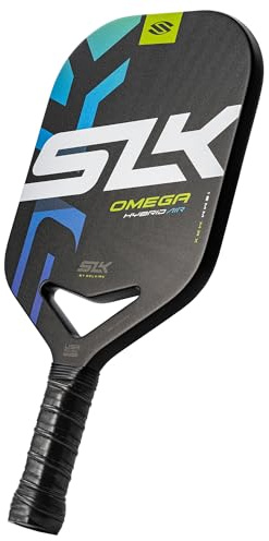 Selkirk Sport SLK Omega - Paleta de pickleball diseñada en los Estados Unidos | Pala de pickleball de fibra de carbono sin bordes con núcleo de polímero y garganta abierta | Textura ProSpin+ para giro
