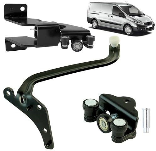 Kit rodillos puerta lateral compatibles para Expert 2, Scudo 2, Jumpy 2 (2007-2016) guía rodillos puerta corredera – guía SUPERIOR - MEDIO - INFERIOR de puerta
