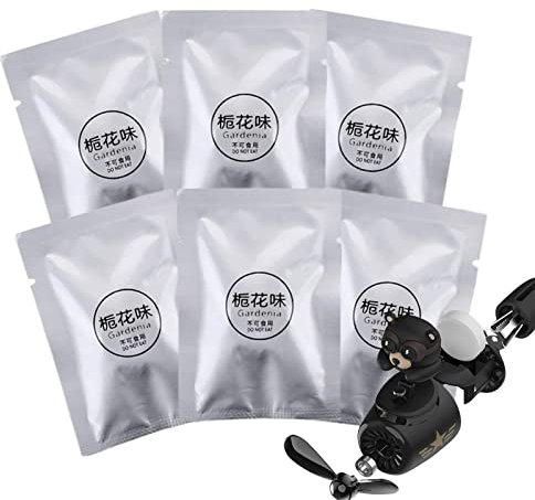 6 Pieces Car Air Freshener Refills, Car Fragrance Tablet, Refillable Car Air Freshener, Multifunctional Fragrance Tablets, Car Air Outlet Scented Clip Solid Fragrance Replacement, Individual Package