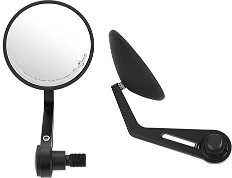 Motorrad Lenkerendenspiegel Rückspiegel Für Y&amaha MT-07 MT-09 MT10 FZ1 / FZS1000 FZ6 FZ6R XJ6 Für TMAX530 TMAX500 (Color : Mirror)