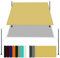Toldo Rectangular 2 x 3 m Impermeable Velas para Sombra Rectangular con Protezione UV PES e Accessori di Montaggio para Barandilla Patio Aire Libre Piscina Jardín Terraza, Color Crema