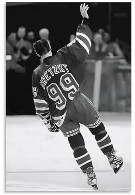 XINTOUYAN Wayne 99 Gretzky Hockeyspieler-Poster (12) (1) Wandkunst, Bild, Malerei, Poster, Leinwanddruck, Poster, Kunstwerke, Raumdekoration, 60 x 90 cm
