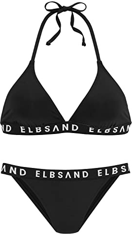 ELBSAND Triangel-Bikini | elastisches Band mit Markenschriftzug, herausnehmbare Cups, etwas knapper geschnitten aus trageangenehmem Material