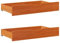 vidaXL Under-Bed Drawers - Set of 2 - Solid Pinewood Storage Drawers - Wax Brown Finish - 90 x 55 x 16 cm Each - Space-Saving Storage Solution with Wheels for Easy Maneuverability - Ideal for Bedd...