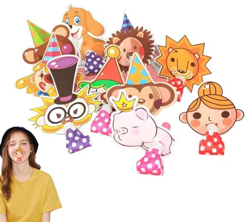 Kids Party Blowers | Animal Noise Makers | Colorful Blow Horns | Portable Blowouts Whistle |, Children Party Favors For Entertainment, Kindergarten, Birthday Parties