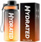 Mevoly Gourde Enfant 500ML, Tritan Gourde Sport Motivation sans BPA, Transparente avec Graduée, Anti Fuite, Bouteille 0,5 Litre pour Fille, Garcon, École, Maternelle (Orange Crépusculaire)