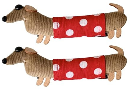 Juego de 2 pinzas para el de perro salchicha, clip de garra para perro, bonito clip para el , elegante, 10 cm, para lado lateral