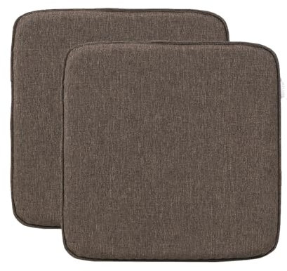 RACE LEAF 2er Set 40,5x40,5 cm Memory Foam Slow Rebound Sitzkissen Indoor Household Sitzkissen Wasserfeste Oberfläche und rutschfeste Unterseite Schwarz (Braun)