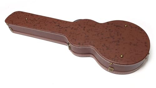 Gibson Les Paul, custodia per chitarra elettrica di alta qualità, custodia rigida con interno in peluche, impermeabile, scomparto portaoggetti, B, marrone