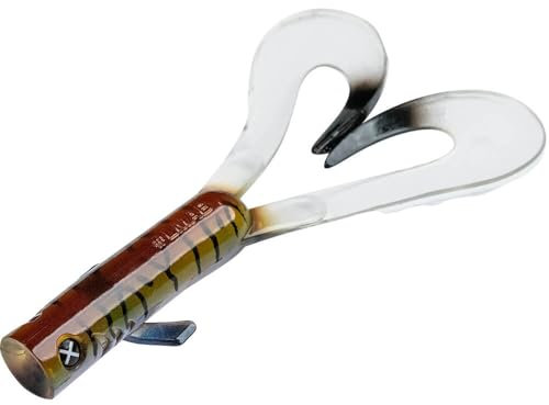 LMAB Drunk Dancer 15, 18 & 23 cm - Doppel-Twister Angelköder - Gummiköder für: Hecht & Zander - Hechtköder Zanderköder - Kunstköder Twinler Pike - Striped Phantom, 18 cm