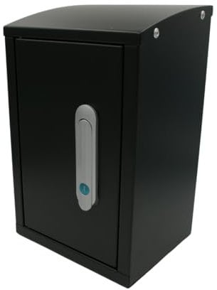 Outdoor Insulated Tap Cover Box, Weatherproof Lock Box (Black)