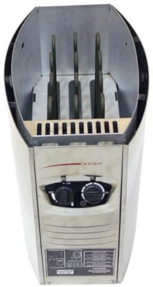 Mondospa Stufa per sauna finlandese 4,5-6 kw con comando incorporato, per uso domestico e privato (6 kw)