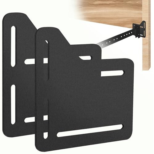 Wdwlbsm 2Pcs Bed Frame Adapter for Headboard Conversion, Adjustable Bed Frame Adapter Connector, Headboard Attachment Bracket for Full to Queen Bed Modification, Black