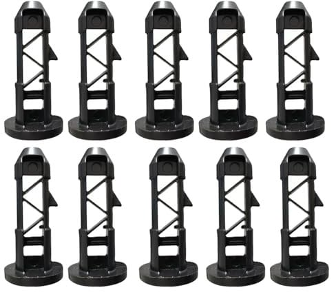 10Pcs Wheelie Bin Lid Hinge Pins Easy Installation with Reliable Fasteners Wheelie Hinge Pin for Household and Outdoor Garbage Bin