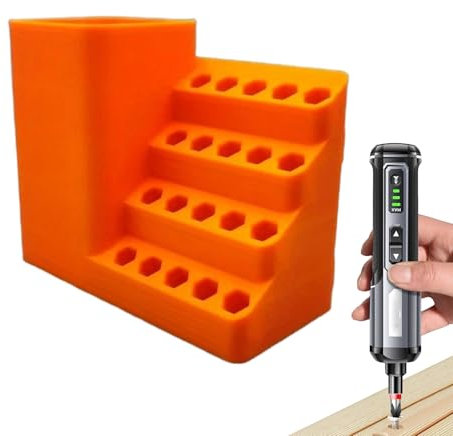 Générique Pegboard Power Tool Attachment Rack - Power Tool Attachment Anti-slip | Heavy-Duty Hex Bit Storage Workshop Garage Cabinet | Bit Storage Organizer For Toolhouse Garage Shed Basement Cabinet