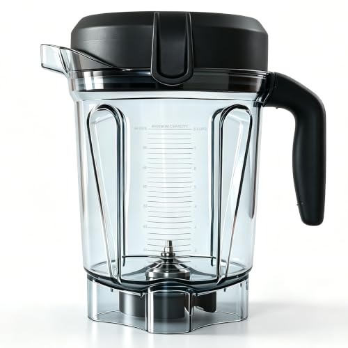 For Vitamix Blender Pitcher 64 oz Low Profile, Replacement Pitcher for Vitamix 750 5300 5200 7500 6300 Vm0102 Vm0103 Vm0197 E310 G/Classic C/Explorian/Commercial Series etc