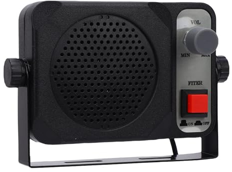Jectse Car Radio External Speaker, with 3.5mm Plug for CB Radio Ham Mobile Transceiver