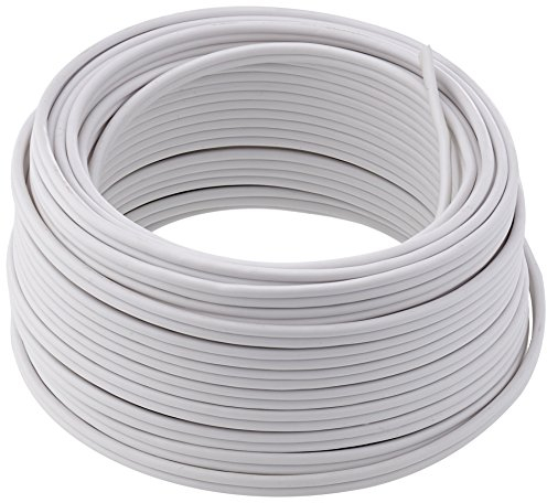 Manax - Cavo per altoparlante, 2 x 1,5 mm², 20 m, colore: Bianco