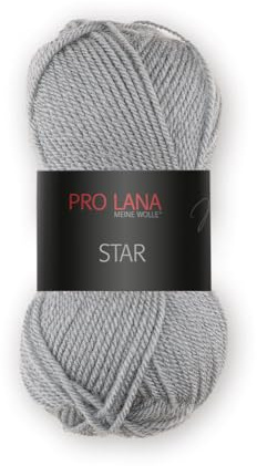 50 g Pro Lana Star, Fb. 95 grau, ca. 135 m Lauflänge, 100% Polyacryl