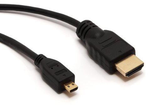 Tesco Hudl2 / Hudl Android Tablet Micro HDMI to TV Long 5m Gold Cable