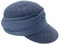 Seeberger Chapeau de Soleil pour Femme, Bleu foncé, Taille Unique