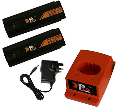 2x Replacement Battery 6V 1.5ah (Pro Series) For IM250, IM65, IM350 Paslode Nailers + Pro Series Charger Base + Wall Charger