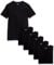 Amazon Essentials Maglietta Intima Con Scollo A V, Traspirante, In Cotone Uomo, Pacco da 6, Nero, M