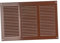 300x200mm Rejilla de Ventilación con Mosquitera - Rejillas de Aireación Metálicas - Acero, Marrón