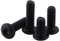 50pcs M3 Schwarze Sechskant Sockel Flachkopf Schrauben Setzen 10.9 Klasse Legierungs Stahl, volles Gewinde, Einfaches Ende(M3*16mm)