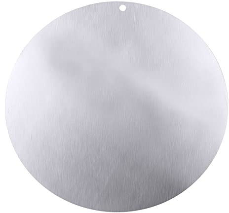 Contacto Tortenunterlage aus Aluminium, Ø 26 cm, 1,2 mm Stärke, mit Aufhängeloch, schwere Qualität, für Tortenböden