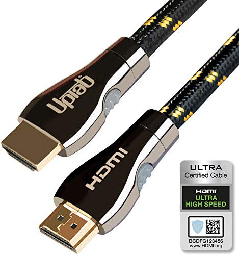 HDMI 2.1 8K Ultra High Speed Cable 8K 60Hz HDR 48Gbps eARC VRR Compatible with Dolby Vision Dolby Atmos Apple TV Roku Netflix PS4 Pro Xbox One X Samsung Sony LG (10FT)