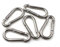 M8 Moschettone a molla 304 acciaio inossidabile arrampicata moschettone clip heavy duty gancio gancio portachiavi confezione da 5