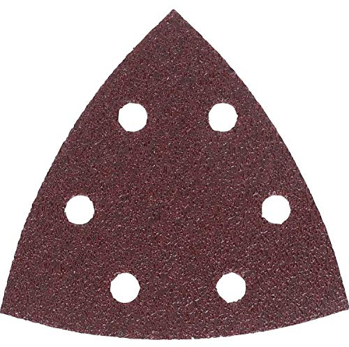 Bosch Professional 5 Feuille abrasive F460 Best for Wood and Paint (bois et peintes, Grain G80, 93 x 93 mm, Accessoires ponceuses Delta)