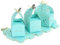 TsunNee 30PCS Hohlpapier-Bonbonboxen, Blumenmuster-Hochzeitsbevorzugungsboxen, Schmetterlingsmuster-Party-Geschenkboxen, Kreativpapier-Geschenkboxen (Blau, 9 x 6 x 6 cm)
