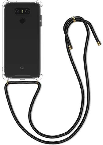 kwmobile Necklace Case kompatibel mit LG G6 Hülle - Silikon Cover mit Handykette - Band Handyhülle Transparent