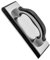 ROLLINGDOG 9.5 x 4 (240 mm x 100 mm) Grout Float with Polished Aluminum Back,Black Dense EVA Foam Pad on Rubber Base,Great for Smoothing Floor Tile Grout Work