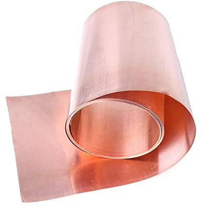 GOONSDS Puro Hoja de lámina de Cobre Fino de 0,5 mm * 50 mm * 1m CU Hoja de Metal del Rollo