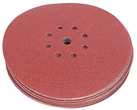 Disques abrasifs 225mm P40 - P240 8 trous perforés P40 50 pièces