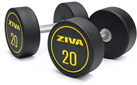 ZIVA Performance hanteln, schwarz/gelb, 20 kg